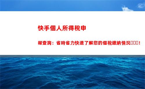輕松查詢個稅年度，快捷掌握納稅狀況！